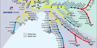 Карта Мелбурн воз