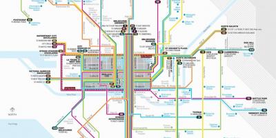 Мелбурн трамвај пут на мапи