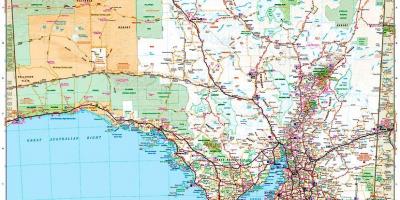 Карта Јужне Аустралије