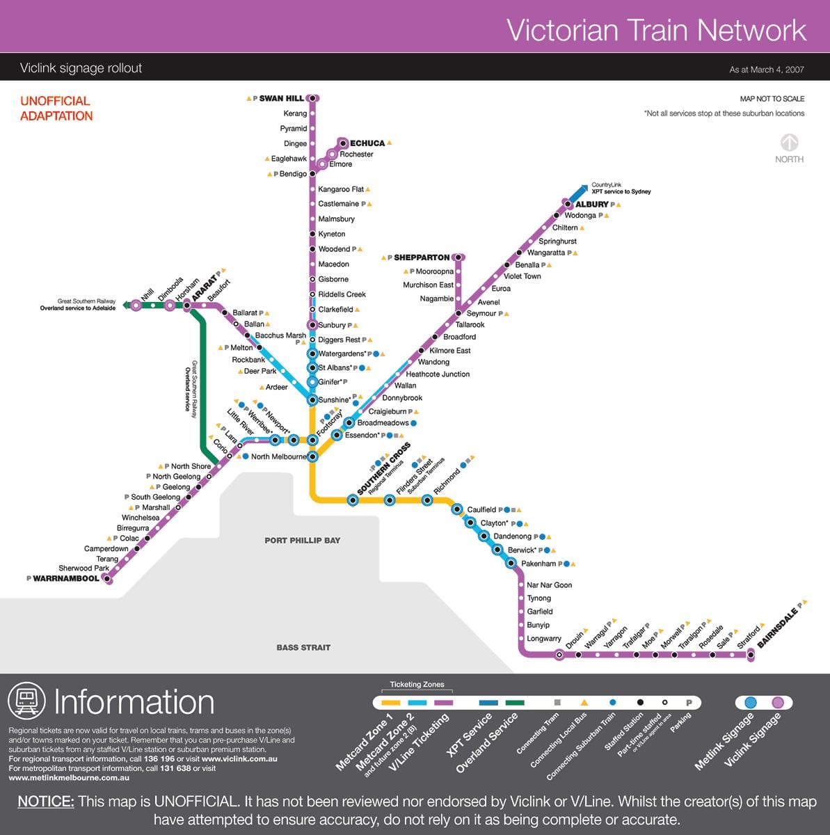 vline возу на мапи