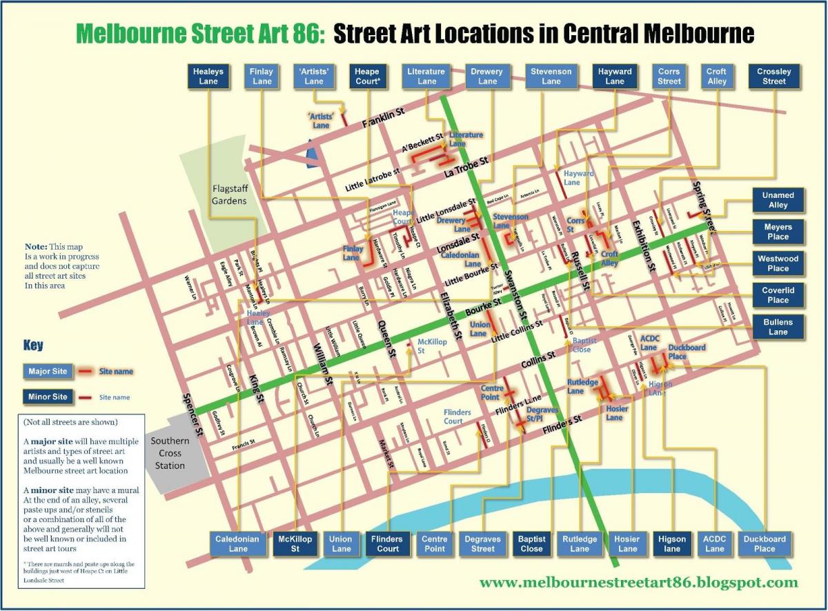 Пут Мелбурну мапи
