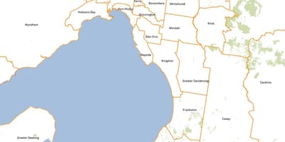 Карта савета Мелбурн