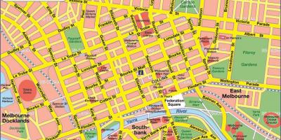 Град Мелбурн мапи
